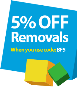 5% Off Removals when you use the code : BF5